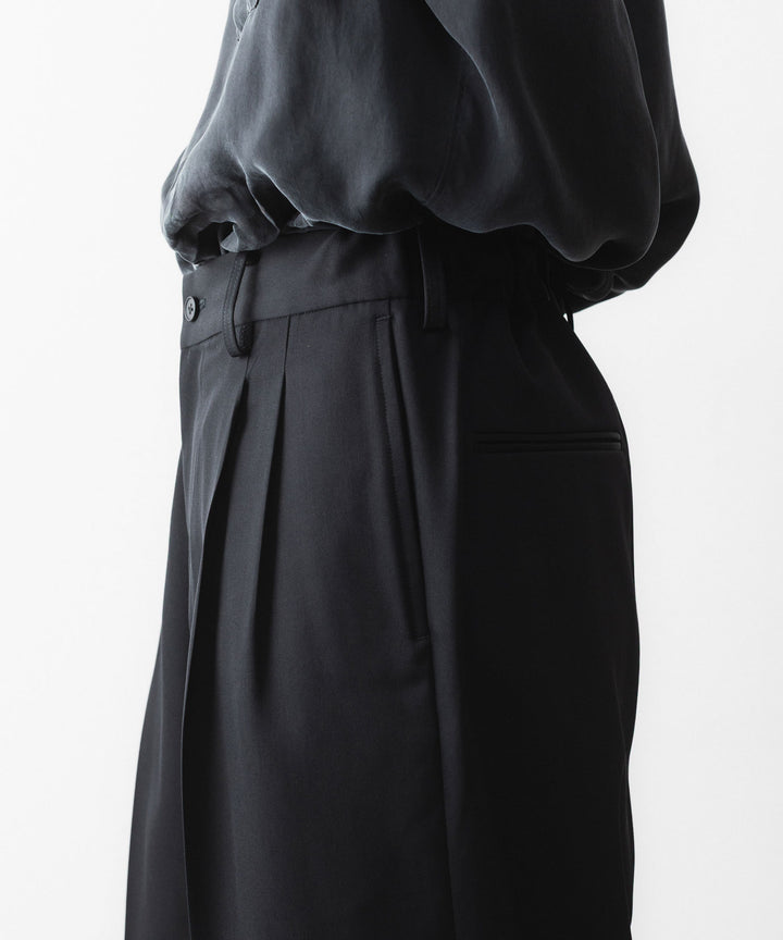 ssstein(シュタイン)のEASY LONG WIDE TROUSERS - BLACKの公式通販サイトsession福岡セレクトショップ