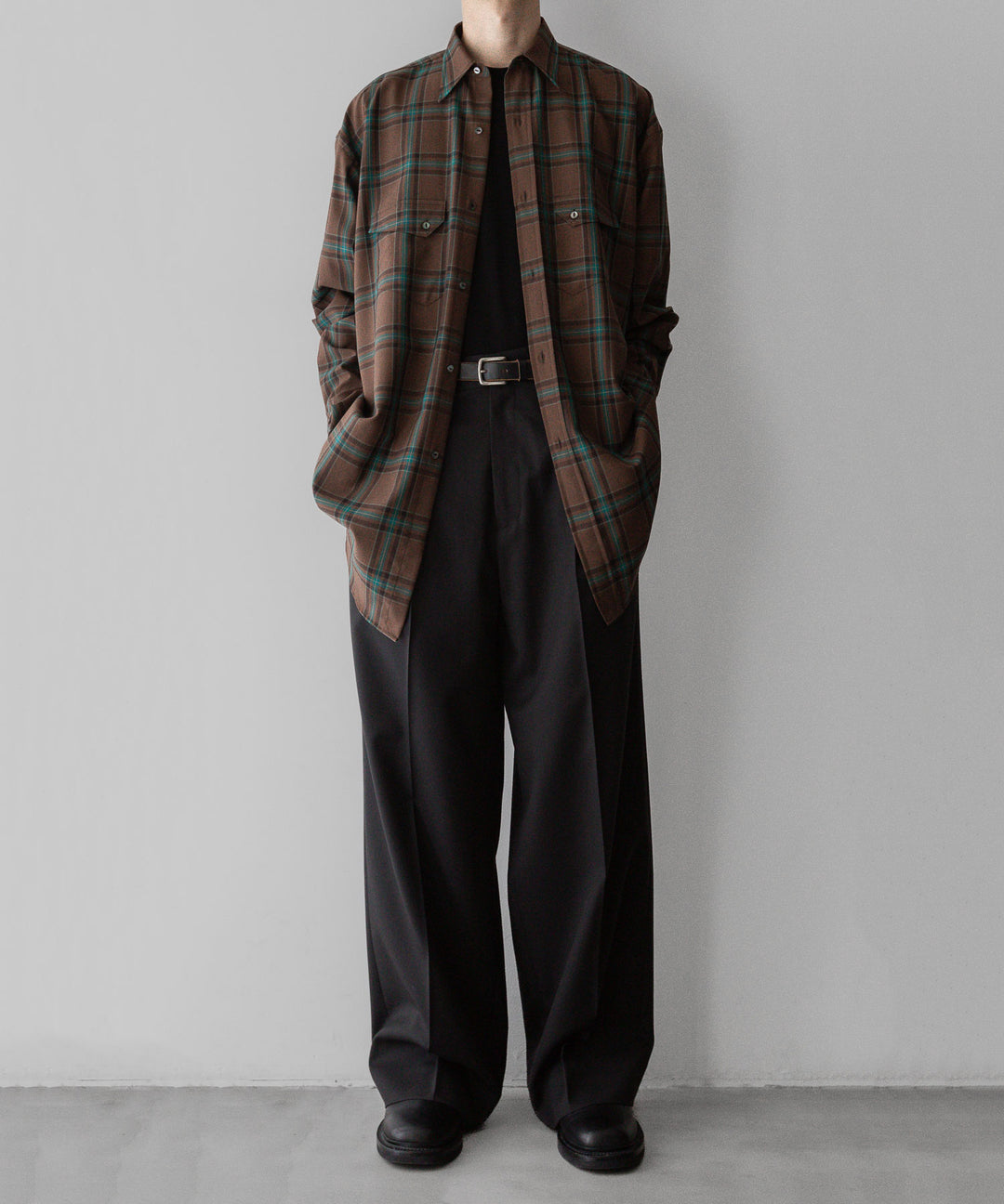 【INTÉRIM】インテリムの服 HYPER BIG WATER REPELLENT CHECK LONG HORN WESTERN SHIRT - COCOA CHECK 公式通販サイトsession福岡セレクトショップ