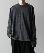 画像をギャラリービューアに読み込む, VEIN ヴェインのSUEDED CO JERSEY DISTRESSED VESSEL L/S TEE - X.BLACKの公式通販サイトsession福岡セレクトショップ
