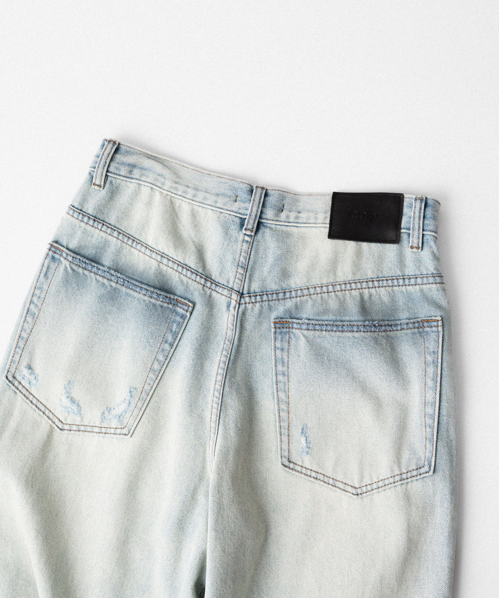 CODA -コーダのLIGHT INDIGO WASHED DISTRESSED BREAK CUT WIDE STRAIGHT JEANSのLIGHT INDIGO WASHED公式通販サイトsession福岡セレクトショップ