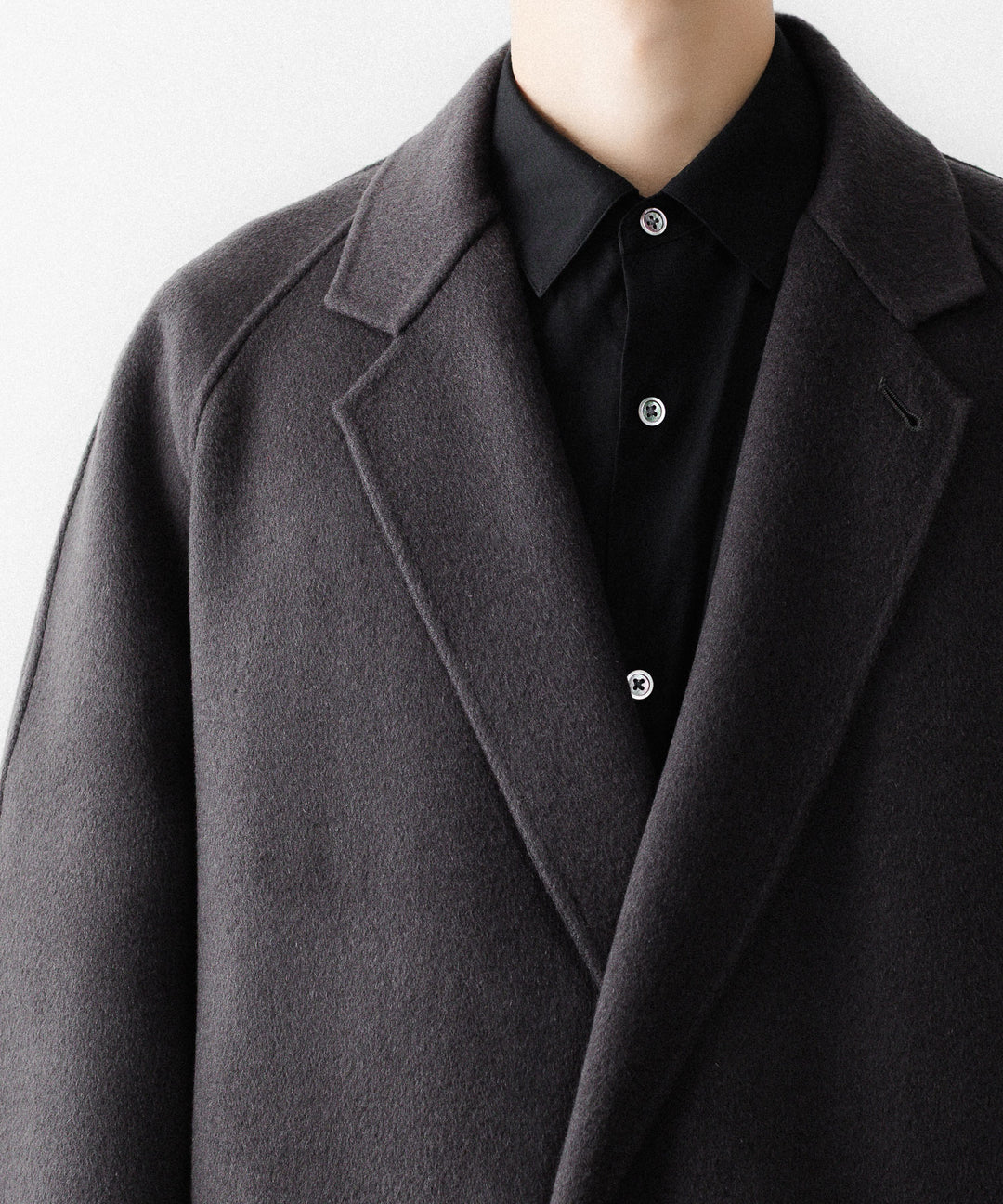 ssstein(シュタイン)のW/CA DOUBLE FACE NOTCH LAPEL COAT - GREY KHAKIの公式通販サイトsession福岡セレクトショップ