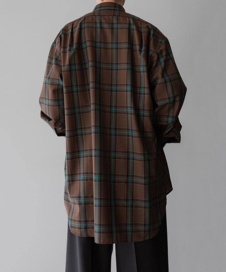 【INTÉRIM】インテリムの服 HYPER BIG WATER REPELLENT CHECK LONG HORN WESTERN SHIRT - COCOA CHECK 公式通販サイトsession福岡セレクトショップ