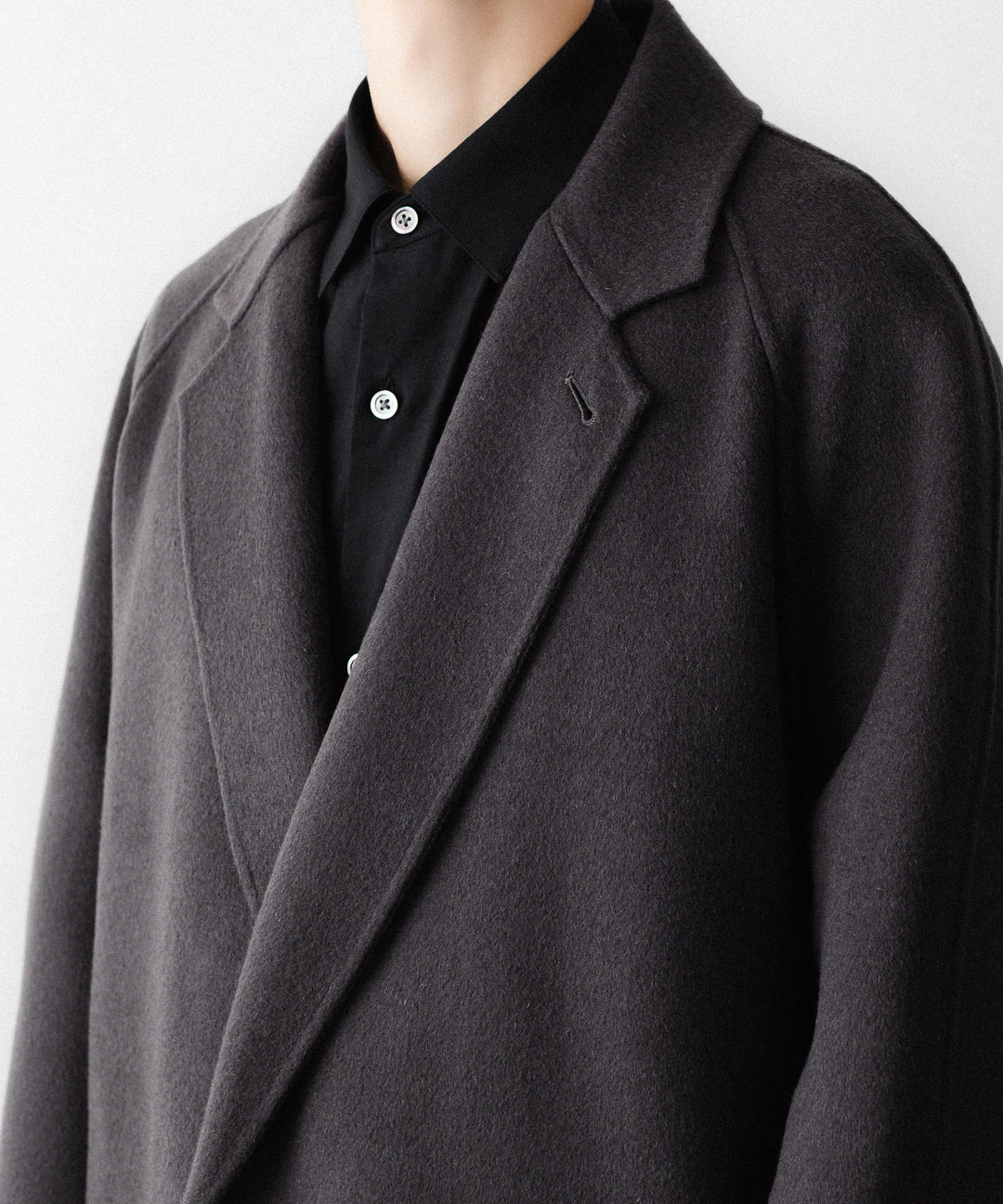 ssstein(シュタイン)のW/CA DOUBLE FACE NOTCH LAPEL COAT - GREY KHAKIの公式通販サイトsession福岡セレクトショップ
