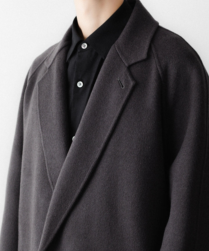 ssstein(シュタイン)のW/CA DOUBLE FACE NOTCH LAPEL COAT - GREY KHAKIの公式通販サイトsession福岡セレクトショップ