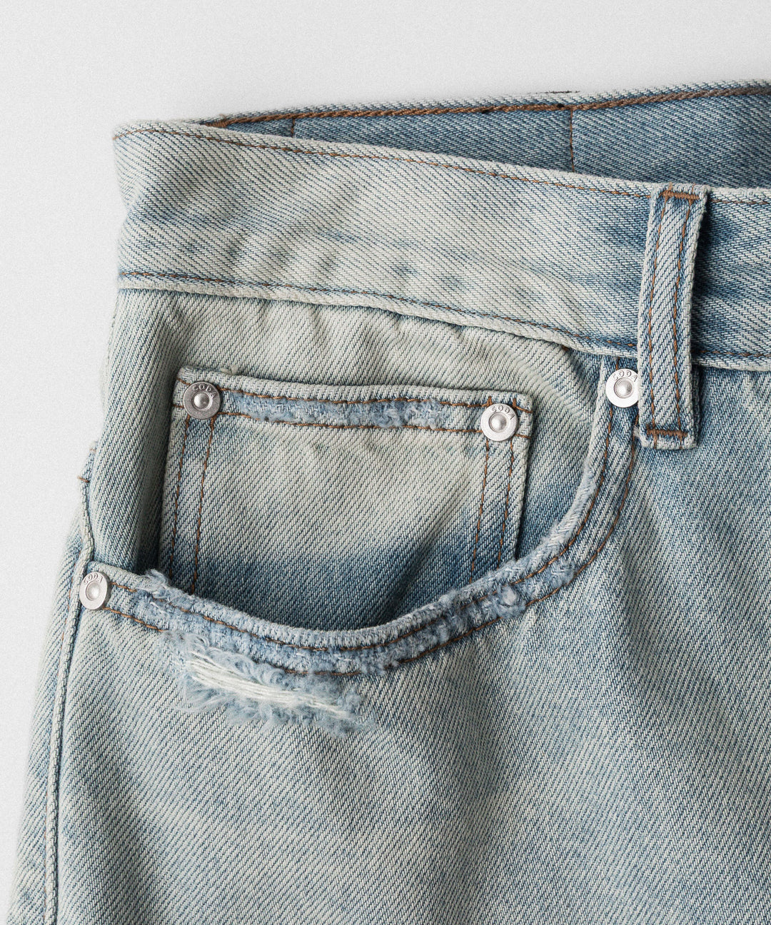 CODA -コーダのLIGHT INDIGO WASHED DISTRESSED BREAK CUT WIDE STRAIGHT JEANSのLIGHT INDIGO WASHED公式通販サイトsession福岡セレクトショップ