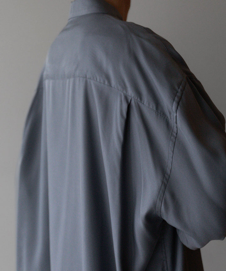 【stein】OVERSIZED CUPRO LS SHIRT - BLUE GREY シュタイン 23ss sessionセッション 福岡セレクトショップ 公式通販サイト