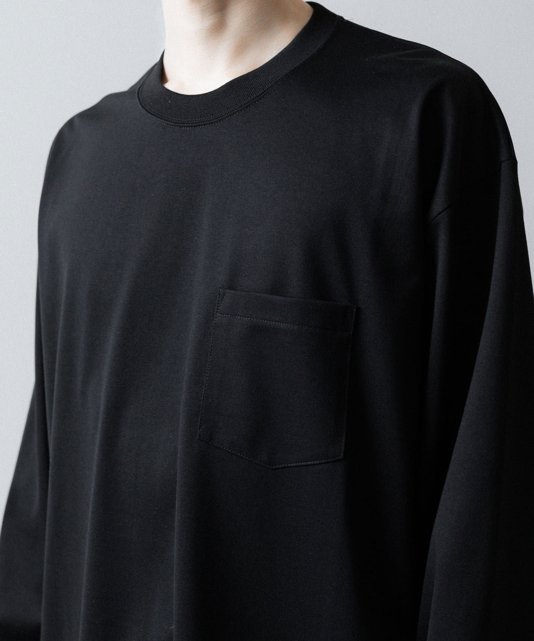 ssstein(シュタイン)のOVERSIZED LONG SLEEVE POCKET TEE - BLACKの公式通販サイトsession福岡セレクトショップ