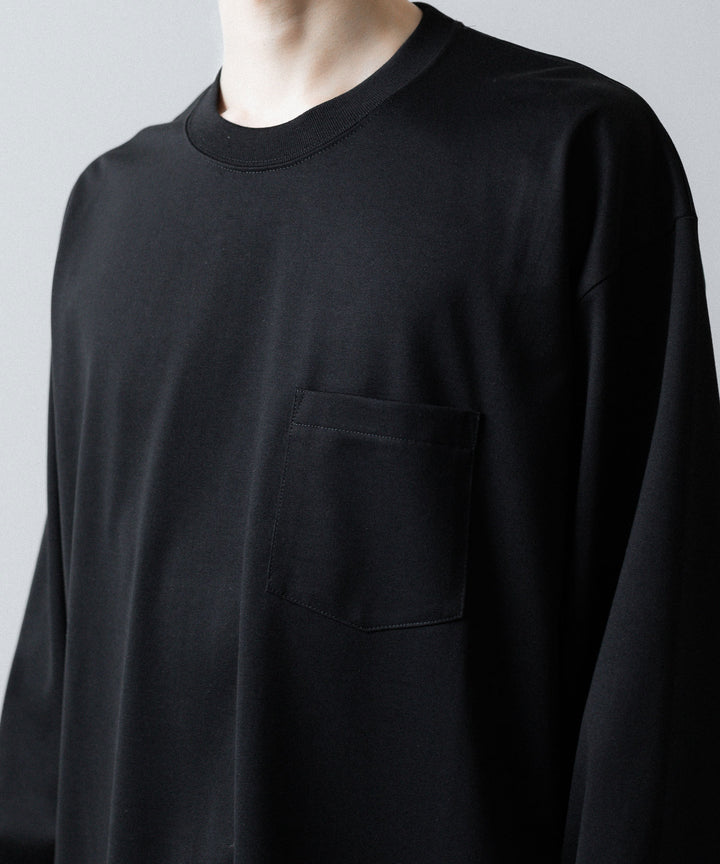 ssstein(シュタイン)のOVERSIZED LONG SLEEVE POCKET TEE - BLACKの公式通販サイトsession福岡セレクトショップ