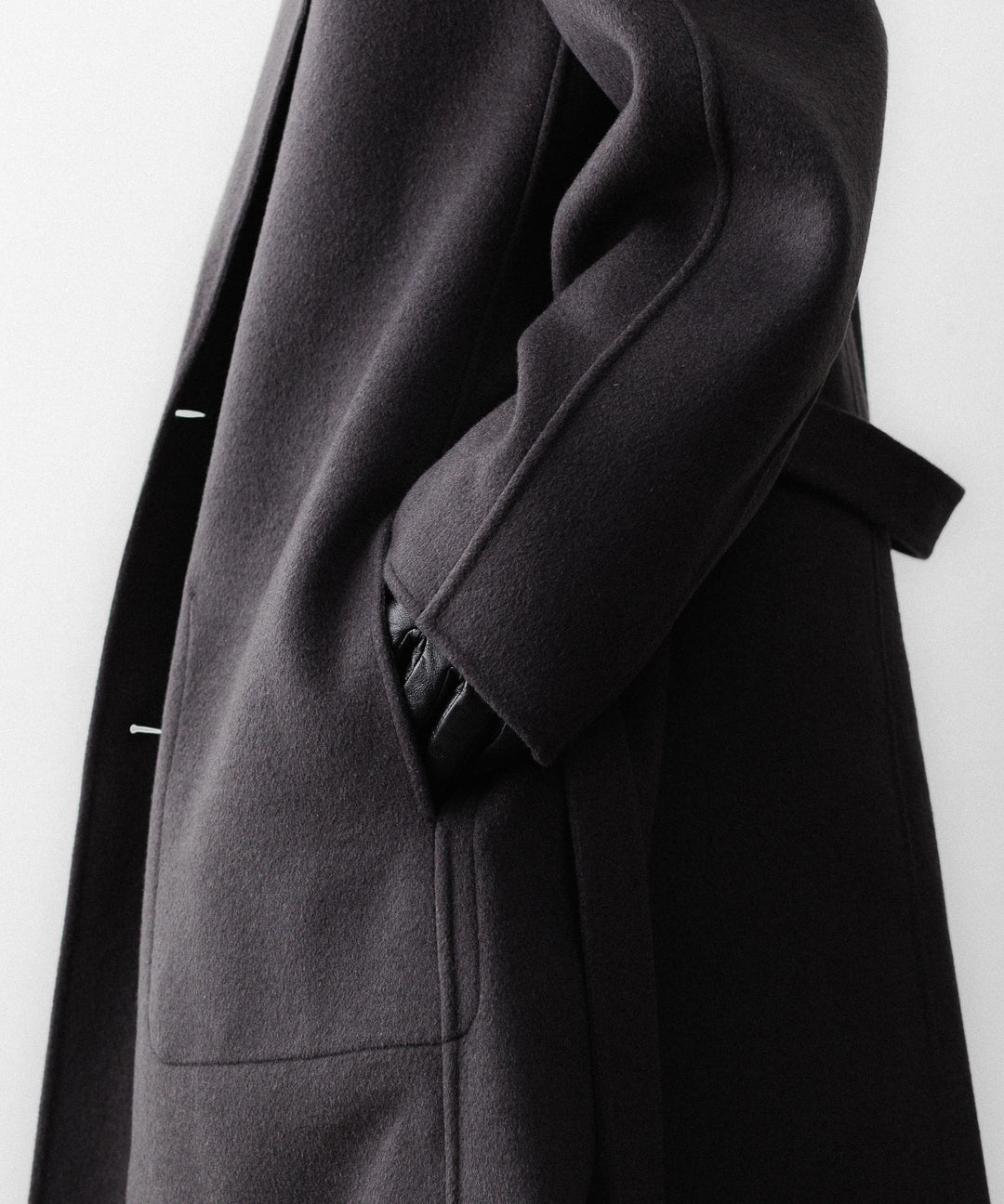 ssstein(シュタイン)のW/CA DOUBLE FACE NOTCH LAPEL COAT - GREY KHAKIの公式通販サイトsession福岡セレクトショップ