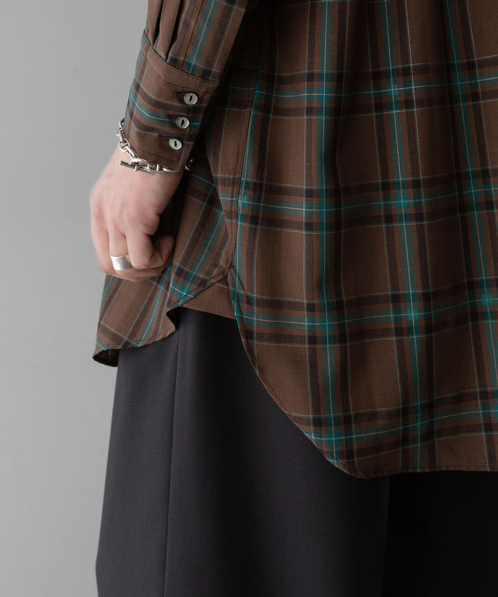 【INTÉRIM】インテリムの服 HYPER BIG WATER REPELLENT CHECK LONG HORN WESTERN SHIRT - COCOA CHECK 公式通販サイトsession福岡セレクトショップ