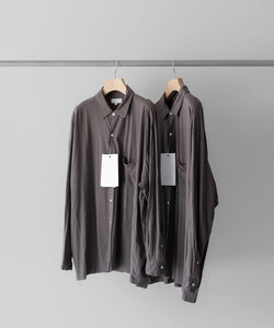 KANEMASA PHIL.-カネマサフィルの46G ARTISAN SHIRTのCHARCOAL公式通販サイトsession福岡セレクトショップ