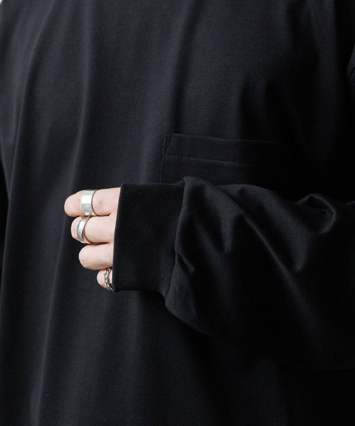 ssstein(シュタイン)のOVERSIZED LONG SLEEVE POCKET TEE - BLACKの公式通販サイトsession福岡セレクトショップ