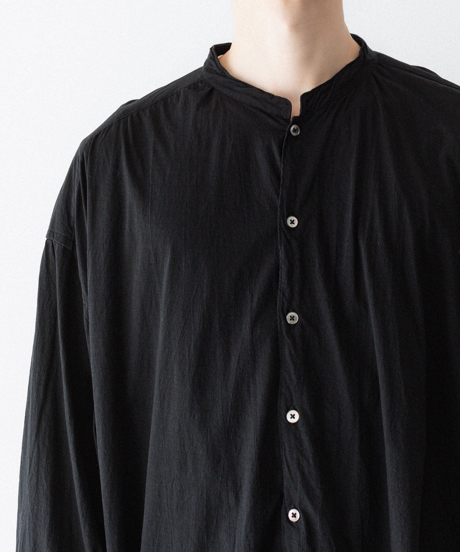 KANEMASA PHIL.】46G ECLIPSE SHIRT - BLACK | 公式通販サイト session 