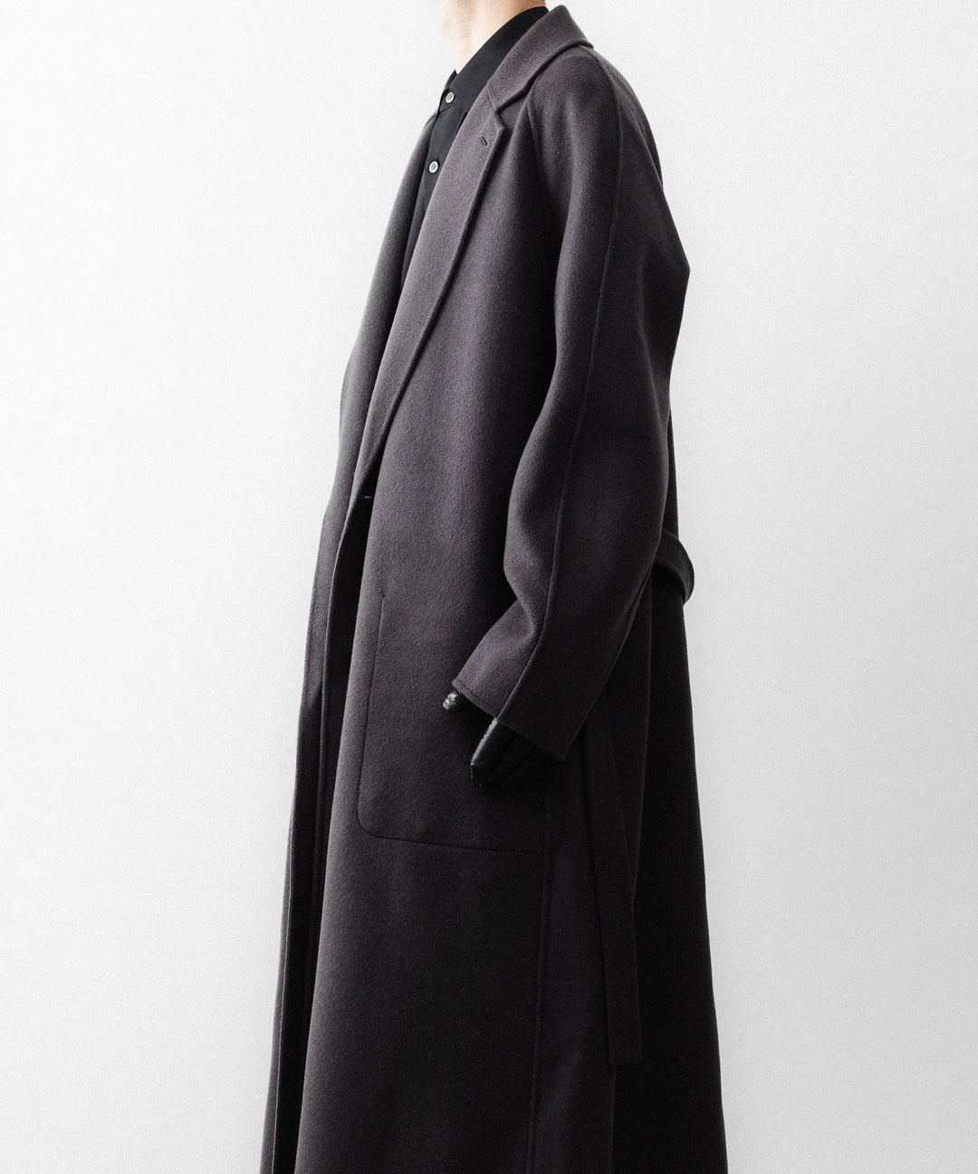 ssstein(シュタイン)のW/CA DOUBLE FACE NOTCH LAPEL COAT - GREY KHAKIの公式通販サイトsession福岡セレクトショップ
