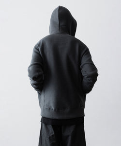 OPPOSE DUALITY / オポーズデュアリティ】ZIP UP RIB HOODIE - BLACK