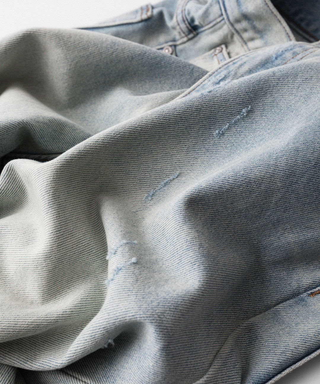 CODA -コーダのLIGHT INDIGO WASHED DISTRESSED BREAK CUT WIDE STRAIGHT JEANSのLIGHT INDIGO WASHED公式通販サイトsession福岡セレクトショップ