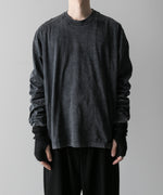 画像をギャラリービューアに読み込む, VEIN ヴェインのSUEDED CO JERSEY DISTRESSED VESSEL L/S TEE - X.BLACKの公式通販サイトsession福岡セレクトショップ
