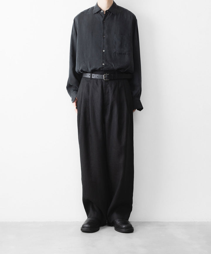 ssstein(シュタイン)のCLASSIC LEATHER BELT (PINNED BUCKLE) - BLACKの公式通販サイトsession福岡セレクトショップ