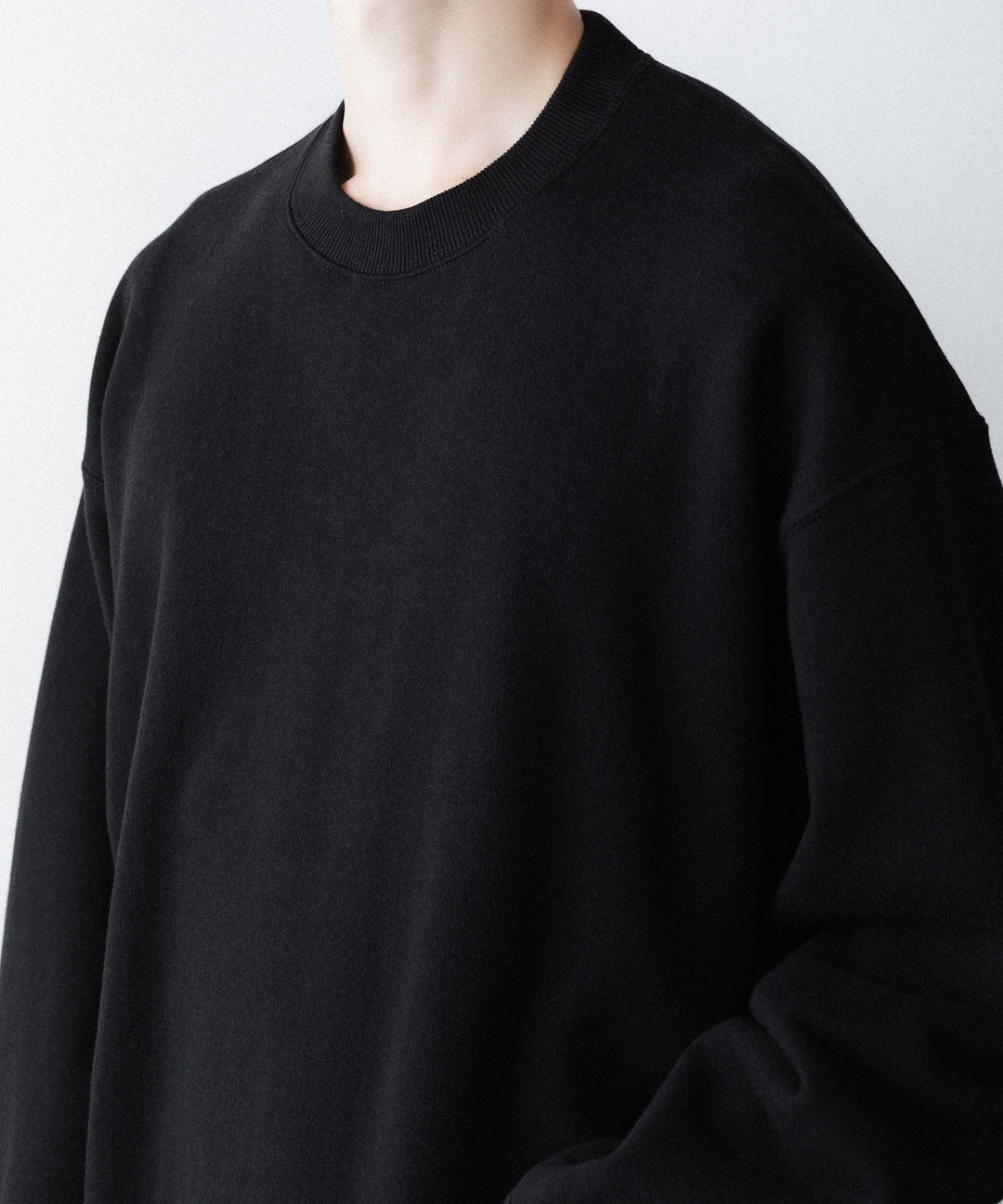 ssstein(シュタイン)の LOOPWHEEL COTTON SWEAT LS - BLACKの公式通販サイトsession福岡セレクトショップ