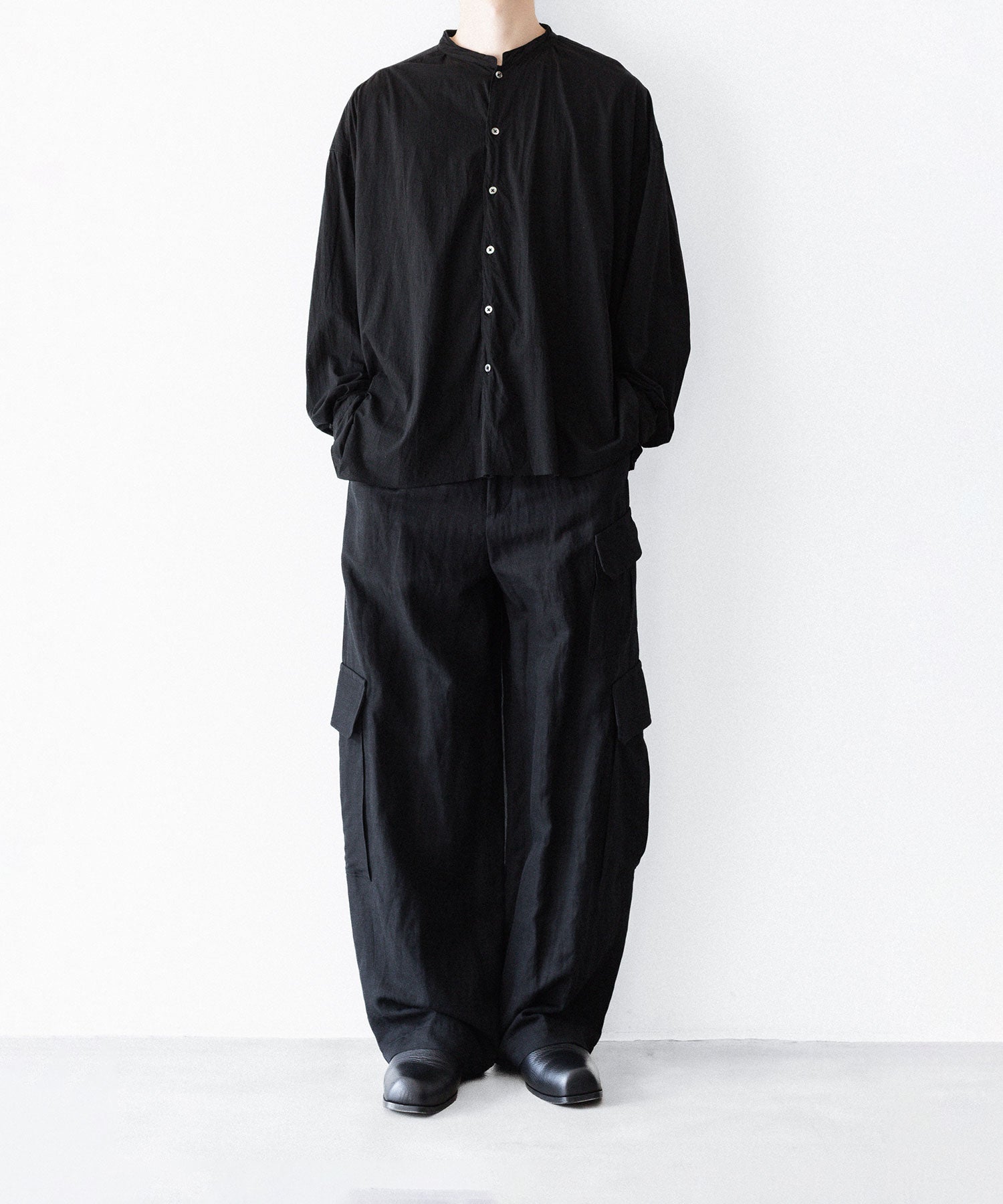 KANEMASA PHIL.】46G ECLIPSE SHIRT - BLACK | 公式通販サイト session