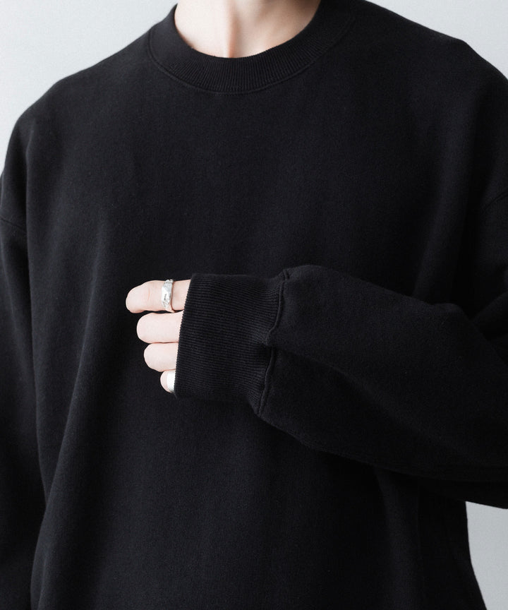 ssstein(シュタイン)の LOOPWHEEL COTTON SWEAT LS - BLACKの公式通販サイトsession福岡セレクトショップ
