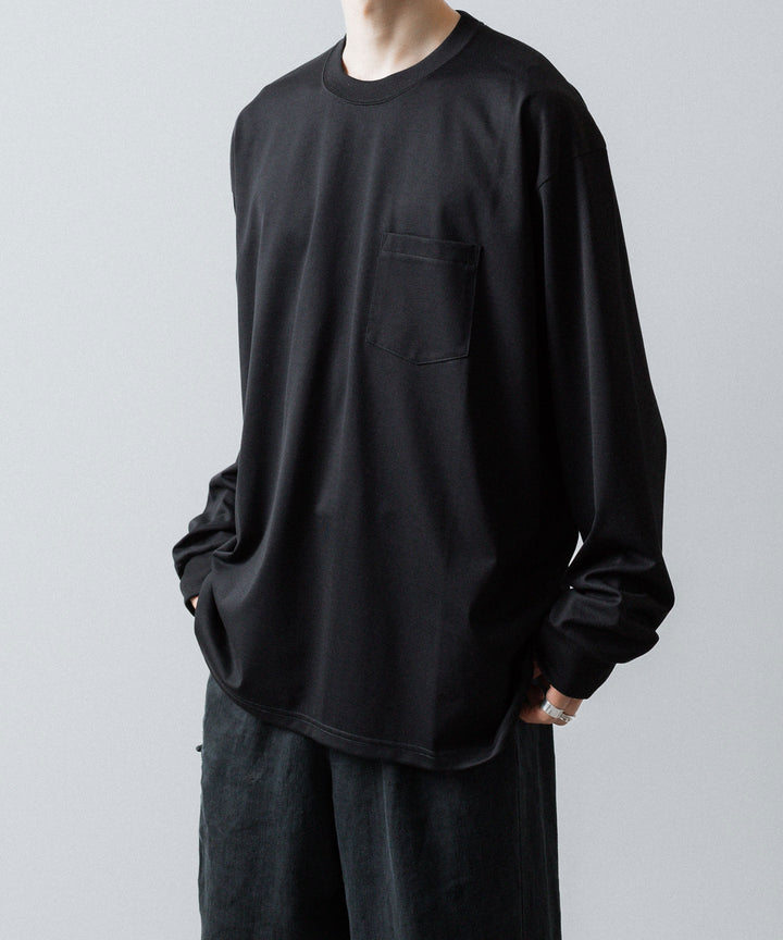 ssstein(シュタイン)のOVERSIZED LONG SLEEVE POCKET TEE - BLACKの公式通販サイトsession福岡セレクトショップ