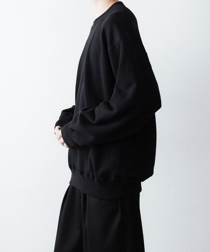 ssstein(シュタイン)の LOOPWHEEL COTTON SWEAT LS - BLACKの公式通販サイトsession福岡セレクトショップ