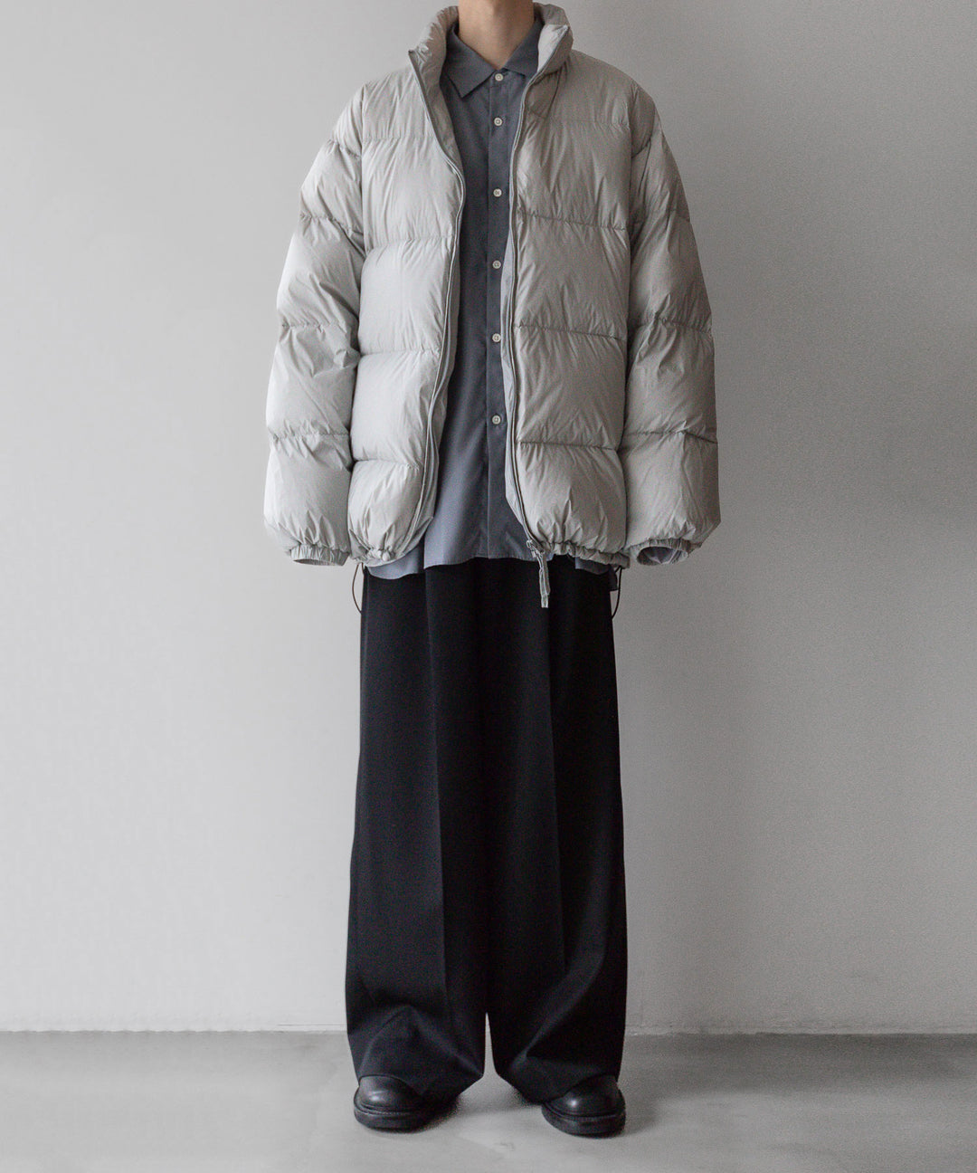 【stein】OVERSIZED CUPRO LS SHIRT - BLUE GREY シュタイン 23ss sessionセッション 福岡セレクトショップ 公式通販サイト