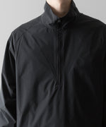 画像をギャラリービューアに読み込む, ssstein(シュタイン)の24AWコレクション WINDBREAKER NYLON HALF ZIP PULLOVER - BLACK 公式通販サイトsession福岡セレクトショップ
