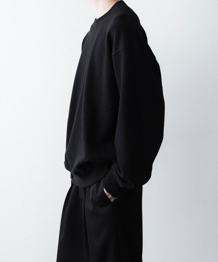 ssstein(シュタイン)の LOOPWHEEL COTTON SWEAT LS - BLACKの公式通販サイトsession福岡セレクトショップ