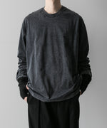 画像をギャラリービューアに読み込む, VEIN ヴェインのSUEDED CO JERSEY DISTRESSED VESSEL L/S TEE - X.BLACKの公式通販サイトsession福岡セレクトショップ
