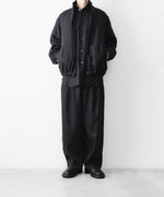 画像をギャラリービューアに読み込む, ssstein(シュタイン)のLIGHT LINEN WIDE EASY TROUSERS - BLACKの公式通販サイトsession福岡セレクトショップ
