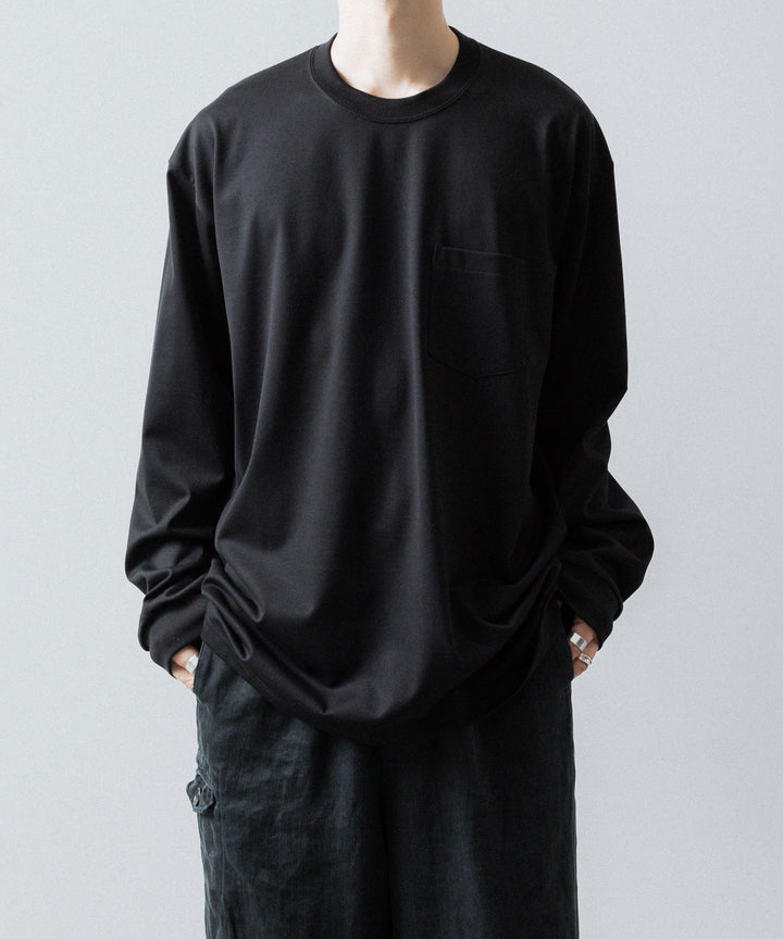 ssstein(シュタイン)のOVERSIZED LONG SLEEVE POCKET TEE - BLACKの公式通販サイトsession福岡セレクトショップ