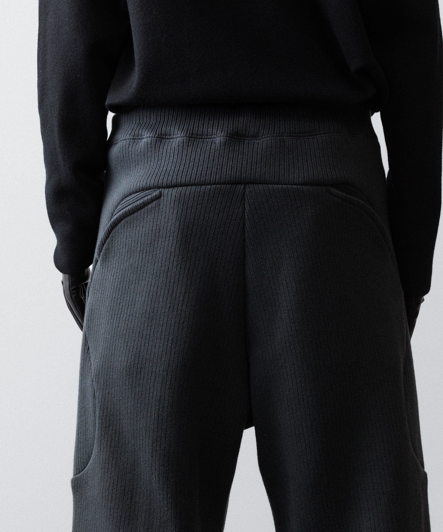 OPPOSE DUALITY-オポーズデュアリティのSUB ONG RIB SWEAT PANTSのBLACK公式通販サイトsession福岡セレクトショップ