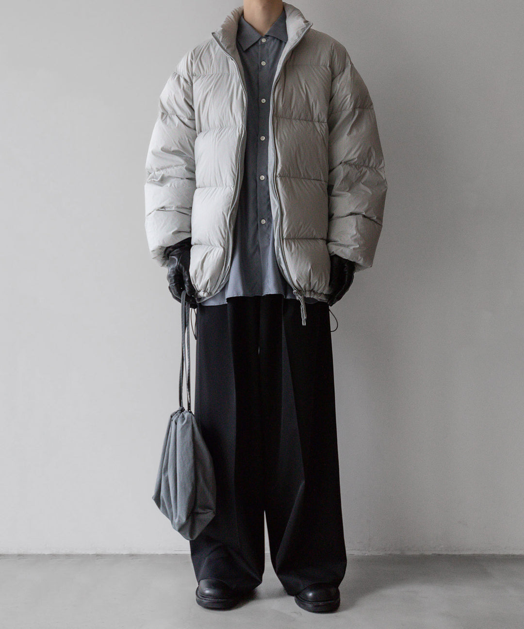【stein】OVERSIZED CUPRO LS SHIRT - BLUE GREY シュタイン 23ss sessionセッション 福岡セレクトショップ 公式通販サイト