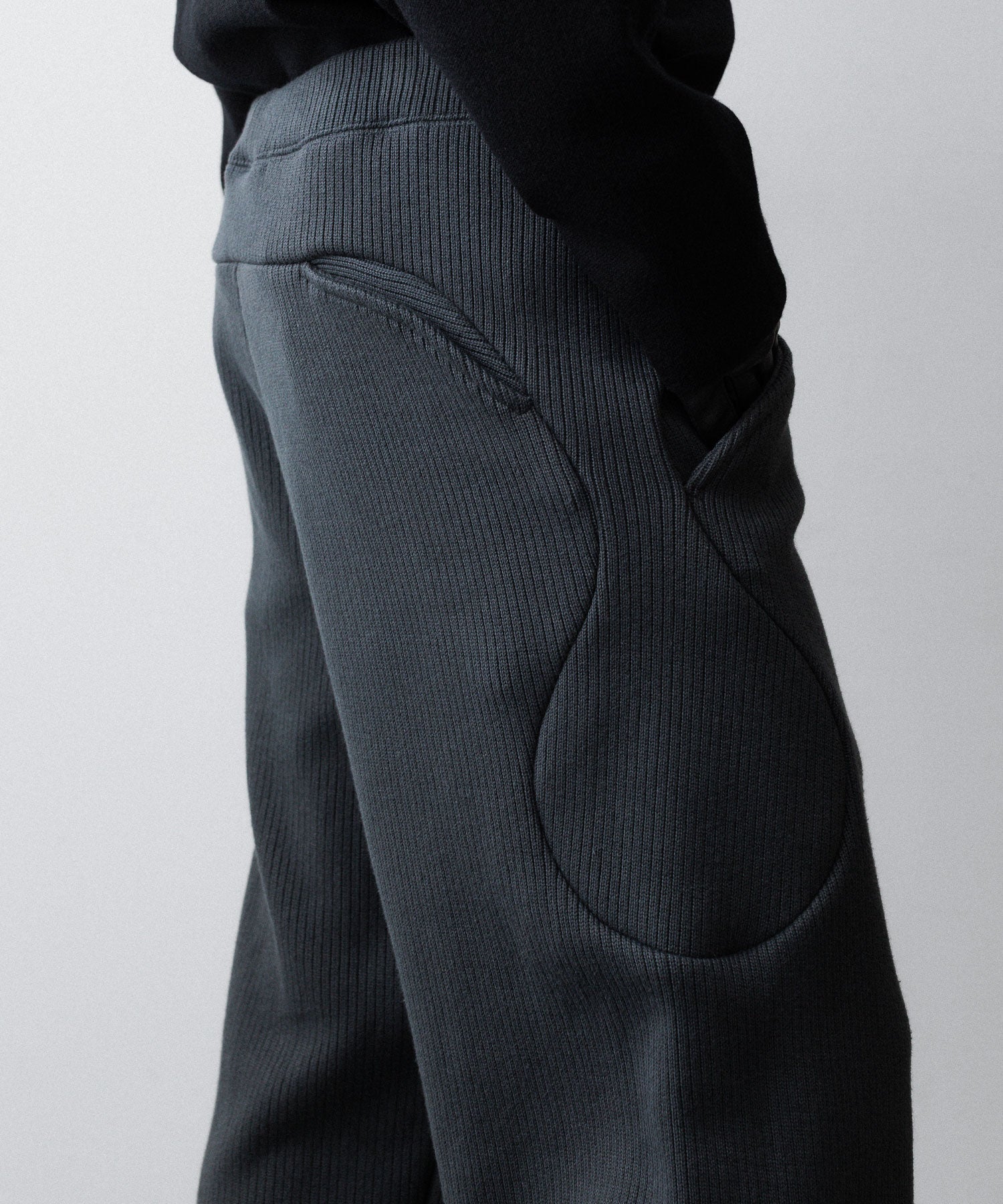 OPPOSE DUALITY-オポーズデュアリティのSUB ONG RIB SWEAT PANTSのBLACK公式通販サイトsession福岡セレクトショップ