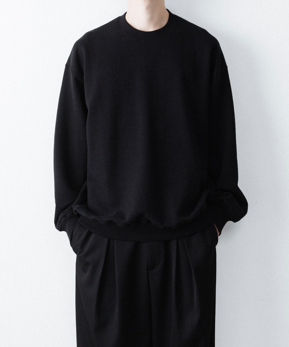 ssstein(シュタイン)の LOOPWHEEL COTTON SWEAT LS - BLACKの公式通販サイトsession福岡セレクトショップ