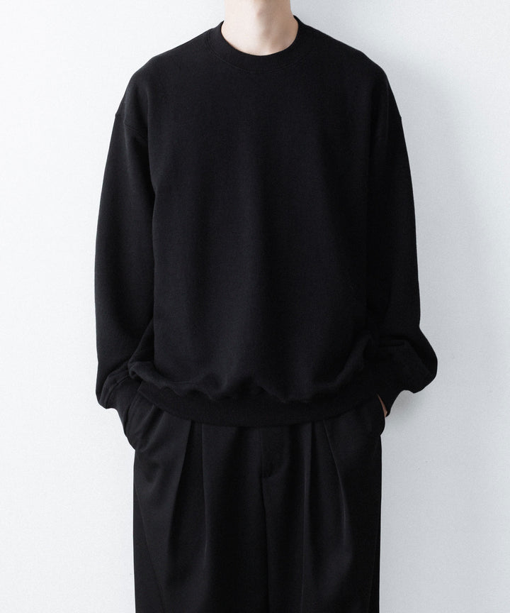 ssstein(シュタイン)の LOOPWHEEL COTTON SWEAT LS - BLACKの公式通販サイトsession福岡セレクトショップ