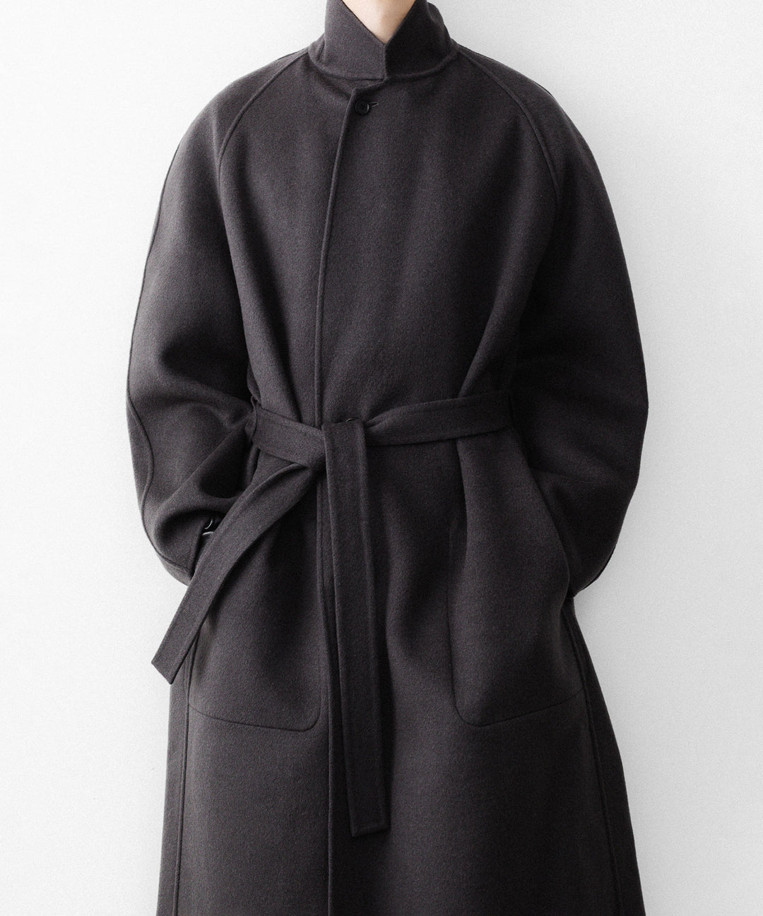 ssstein(シュタイン)のW/CA DOUBLE FACE NOTCH LAPEL COAT - GREY KHAKIの公式通販サイトsession福岡セレクトショップ