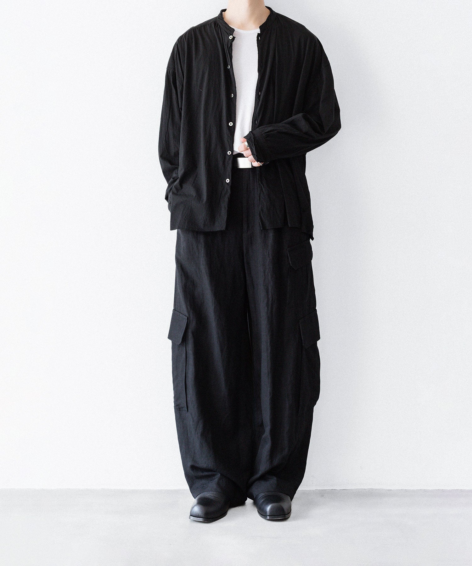 KANEMASA PHIL.】46G ECLIPSE SHIRT - BLACK | 公式通販サイト session