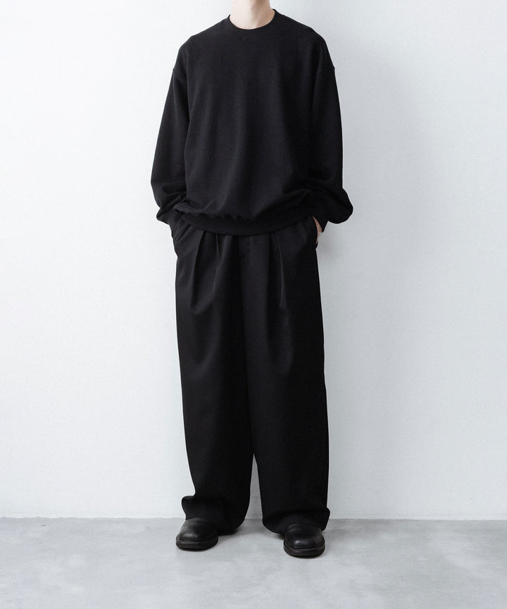 ssstein(シュタイン)の LOOPWHEEL COTTON SWEAT LS - BLACKの公式通販サイトsession福岡セレクトショップ