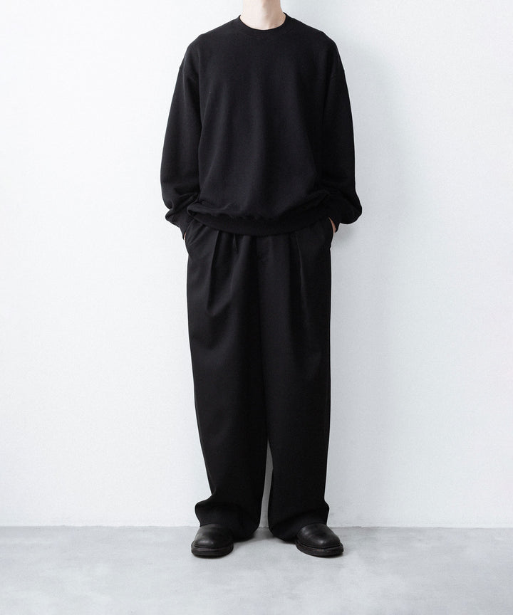 ssstein(シュタイン)の LOOPWHEEL COTTON SWEAT LS - BLACKの公式通販サイトsession福岡セレクトショップ