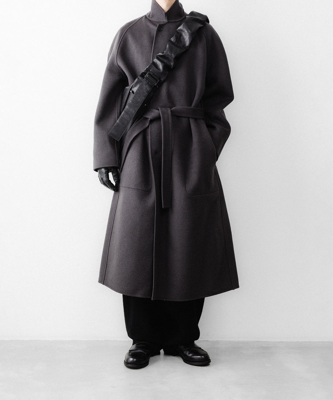 ssstein(シュタイン)のW/CA DOUBLE FACE NOTCH LAPEL COAT - GREY KHAKIの公式通販サイトsession福岡セレクトショップ