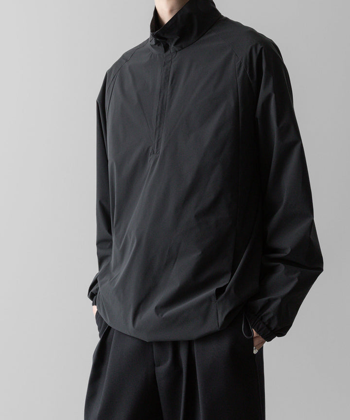 ssstein(シュタイン)の24AWコレクション WINDBREAKER NYLON HALF ZIP PULLOVER - BLACK 公式通販サイトsession福岡セレクトショップ