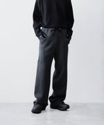 画像をギャラリービューアに読み込む, OPPOSE DUALITY-オポーズデュアリティのSUB ONG RIB SWEAT PANTSのBLACK
