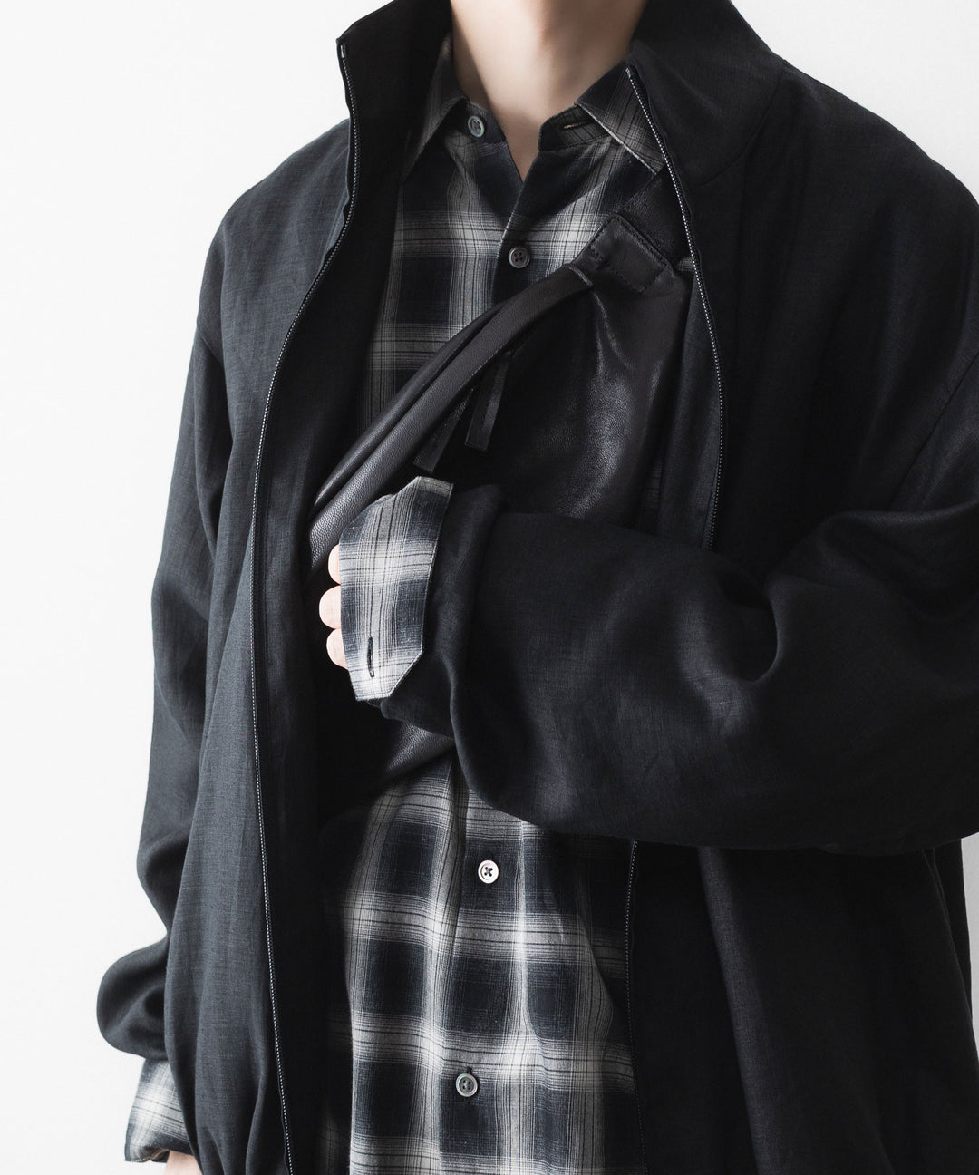 ssstein シュタインのLEATHER SLING BAGのBLACK 公式通販サイトsession福岡セレクトショップ