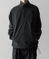 【ssstein】WINDBREAKER NYLON HALF ZIP PULLOVER - BLACK