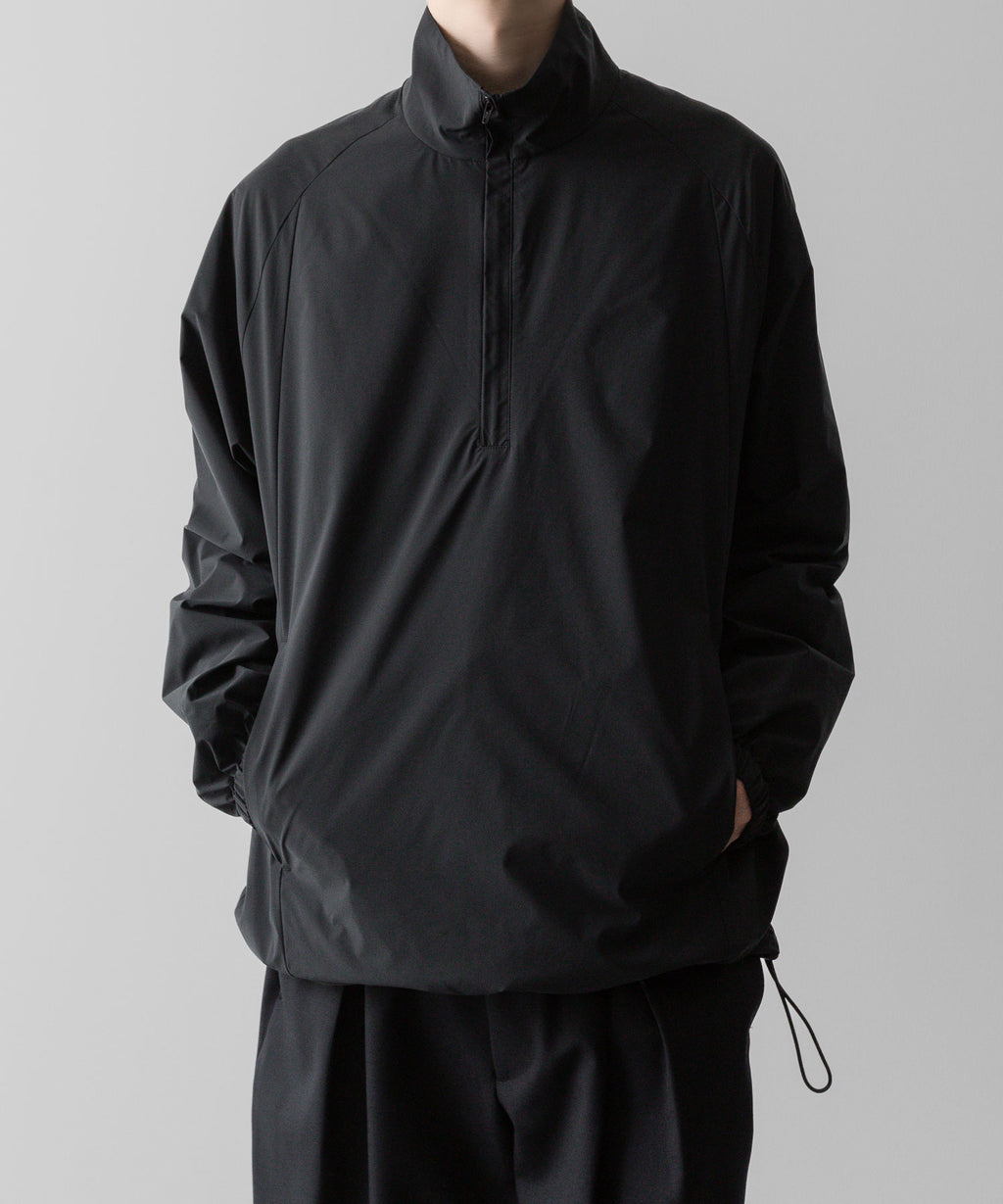 ssstein(シュタイン)の24AWコレクション WINDBREAKER NYLON HALF ZIP PULLOVER - BLACK 公式通販サイトsession福岡セレクトショップ