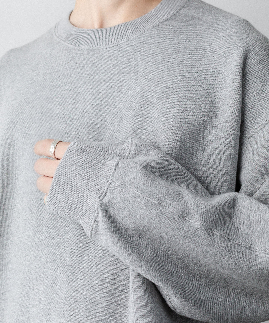 ssstein(シュタイン)の LOOPWHEEL COTTON SWEAT LS - GREYの公式通販サイトsession福岡セレクトショップ