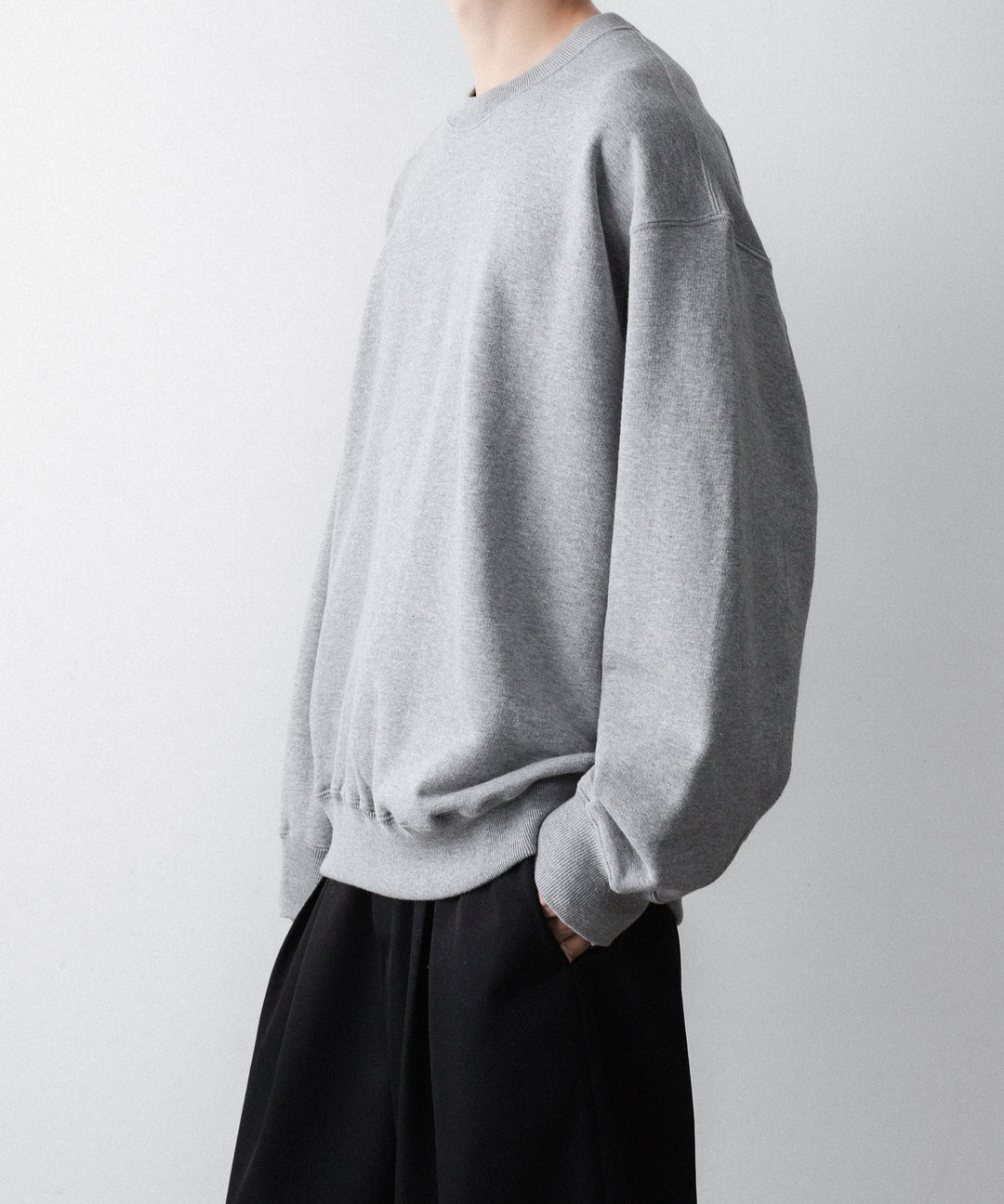 ssstein(シュタイン)の LOOPWHEEL COTTON SWEAT LS - GREYの公式通販サイトsession福岡セレクトショップ